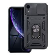 Obal / kryt na Apple iPhone XR černý - SLIDE ARMOR Case