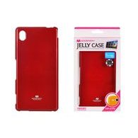 Obal / kryt na Sony Experia M4 Aqua červený - Jelly Case