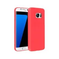 Obal / kryt na Samsung Galaxy S7 EDGE červený - Forcell Soft
