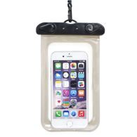 Waterproof bag for mobile phone with plastic closing black