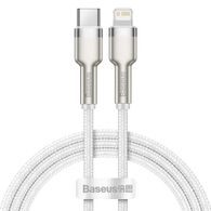 Nabíjecí a datový kabel USB-C / Lightning 1 m bílý - BASEUS