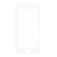 Tvrdené / ochranné sklo Apple iPhone 7 / 8 plus biele - 5D plné lepenie