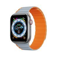 Řemínek na Apple Watch 38/40/41mm šedooranžový - DUX DUCIS LD