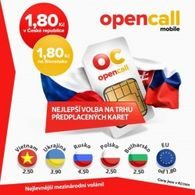 SIM karta OpenCall 200, bílá