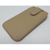Puzdro / obal pre Sony Xperia M2 (D2303) béžové - zasúvacie kožené