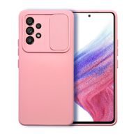 Obal / kryt na Samsung Galaxy A12 růžový - SLIDE Case