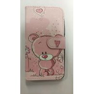 Pouzdro / obal na Huawei Honor 4C Pro růžové s medvídkem - knížkové