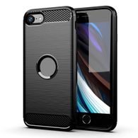 tok / borító Apple iPhone SE 2020 fekete - Forcell CARBON