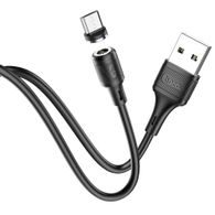 Magnetický nabíjecí kabel USB / Micro USB 1 m černý - HOCO