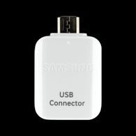 Adaptér / USB na micro USB biely - Samsung