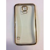 Obal / kryt na Samsung Galaxy S5 (G900) zlatý - Electro Jelly Case