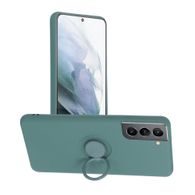 Obal / kryt pre Samsung Galaxy A13 (4G) zelený - Forcell Silikónový krúžok