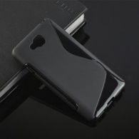 Obal / kryt na Xiaomi Redmi 3 černý-tran - S-line