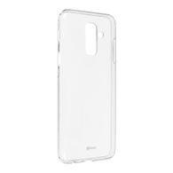 Fedél / borítás Samsung Galaxy A6 PLUS átlátszó - Jelly Case Roar