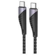 Dátový kábel USB-C - USB-C 1,2 m čierny - CUBE1