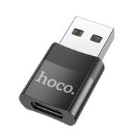 Redukce USB-C to USB-A - Hoco, UA17 Černá