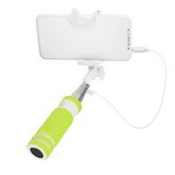Selfie tyč ovládání kabelem (3,5 jack) zelená - Blun