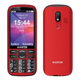 Aligator A670 Senior červený + nabíjací stojan