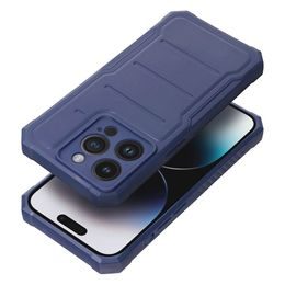 Obal / kryt na Apple iPhone 14 Pro Max fialový - Forcell Silicone Ring Case