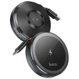 Bezdrátová nabíječka s navíjecím kabelem Type C compatibilní s MagSafe a APPLE Watch 15W CQ18 - HOCO