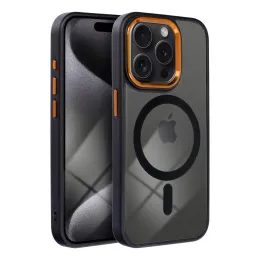 Obal / kryt na Apple iPhone 11 černo-zlatý s MagSafe - Color Edge Mag