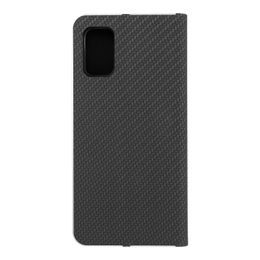 Pouzdro / obal na Samsung galaxy A41 černé - knížkové Carbon