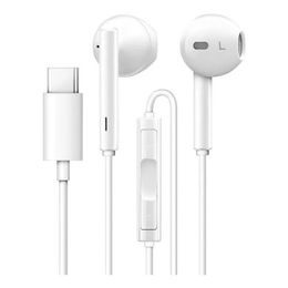 Originální stereo sluchátka s mikrofonem USB C Huawei AM115 3.5 mm bílé