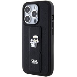 Obal / kryt na Apple iPhone 14 Pro růžový - Choupette Karl Lagerfeld