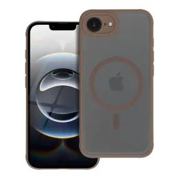 Obal / kryt na Apple iPhone 16E (SE 4 2025) hnědý - MATTE MAG COVER