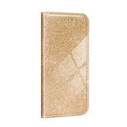 Pouzdro / obal na Apple iPhone 12 zlaté - knížkové SHINING Book