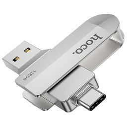 USB Flash disk HOCO UD10 s kapacitou 128GB USB 3.0 s konektorem USB a USB-C