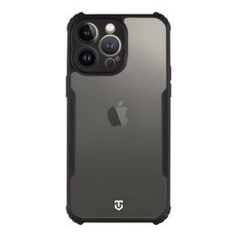 Obal / kryt na Apple iPhone 14 Pro Max - Transparentní/černý - Tactical Quantum Stealth