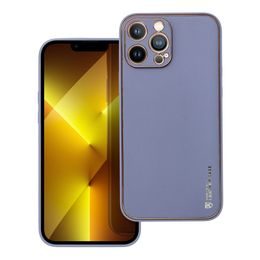Obal / kryt na Apple iPhone 13 Pro Max modrý - Forcell LEATHER