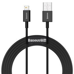 Kabel Apple Lightning 8-pin 2,4A Fast Charging CALYS-C01 2 metry černý - BASEUS