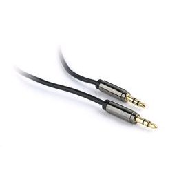 AUX audio kabel 3,5mm jack 1,m pozlacený - Cableexpert - černý