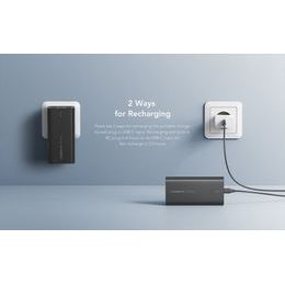 Powerbanka 10 000 mAh s bezdrátovým nabíjením MagSafe PD QC3.0 2A 20W černá - VEGER