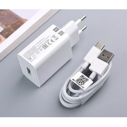Xiaomi MDY-11-EP USB 22,5W Cestovní Nabíječka + Type C Datový Kabel White (Bulk)
