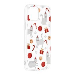 Obal / kryt na Xiaomi Redmi 9A / 9 AT FORCELL WINTER christmas cat