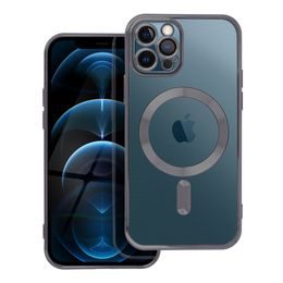 Obal / kryt na Apple iPhone 12 Pro čierne - Electro Mag Cover MagSafe