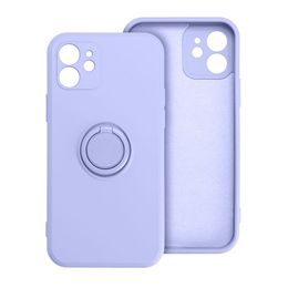 Obal / kryt na Apple iPhone 14 fialový - Forcell SILICONE RING Case