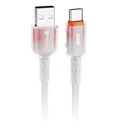 Datový / nabíjecí kabel USB-A/USB-C QC4.0 3A 66W C352 1 m bílý - Forcell F-Energy