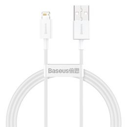 Kabel USB na Apple, Lightning 8-pin, 2,4A , 1m, bílý - Baseus