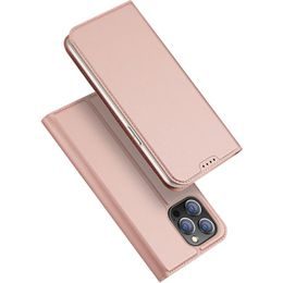 Pouzdro / obal na Apple iPhone 15 Pro Max růžové - knížkové DUX DUCIS Skin Pro - Smooth Leather