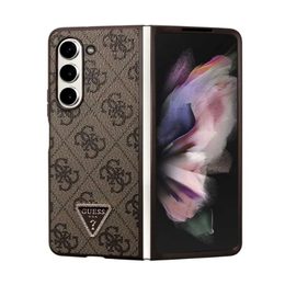 Obal / kryt na Samsung Galaxy Z Fold 5 5G hnědý - Guess Leather