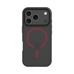 Obal / kryt na Apple iPhone 17 Pro černo-červený - Tactical MagForce Hyperstealth 2.0