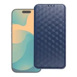 Pouzdro / obal na Apple iPhone 17 Pro modré - knížkové Cubic Book