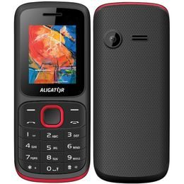 Mobilní telefon ALIGATOR D210 Dual SIM - černo/červený