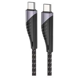 Dátový kábel USB-C - USB-C 1,2 m čierny - CUBE1