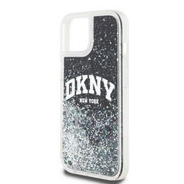 Obal / kryt na Apple iPhone 11 černý - DKNY HC Liquid Glitters W/Arch Logo
