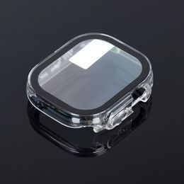 Tvrdené / ochranné sklo Apple Watch 1 / 2 / 3 42MM čierne (Hot Bending) - 5D Mr. Monkey full adhesive